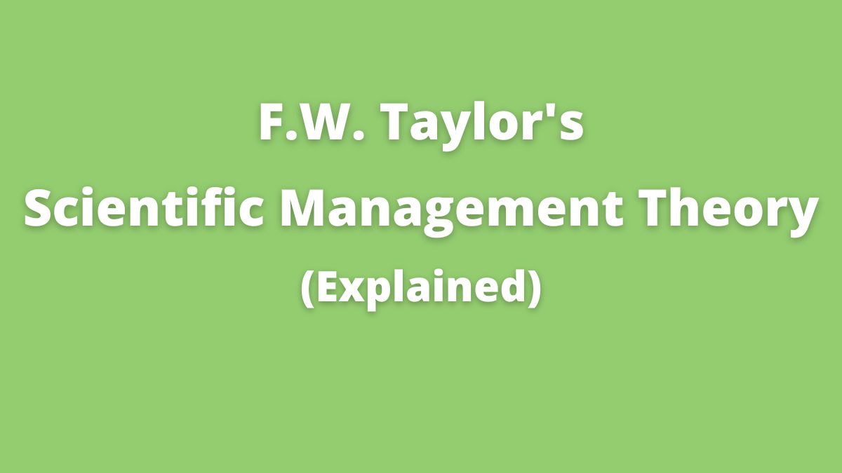 literature review of scientific management theory