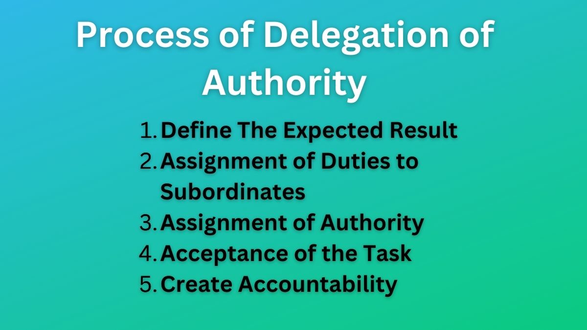 5 Steps In Process Of Delegation Of Authority Bokastutor 5590